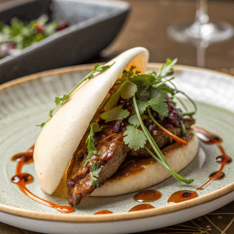 Plat fusion moderne chez Omaya