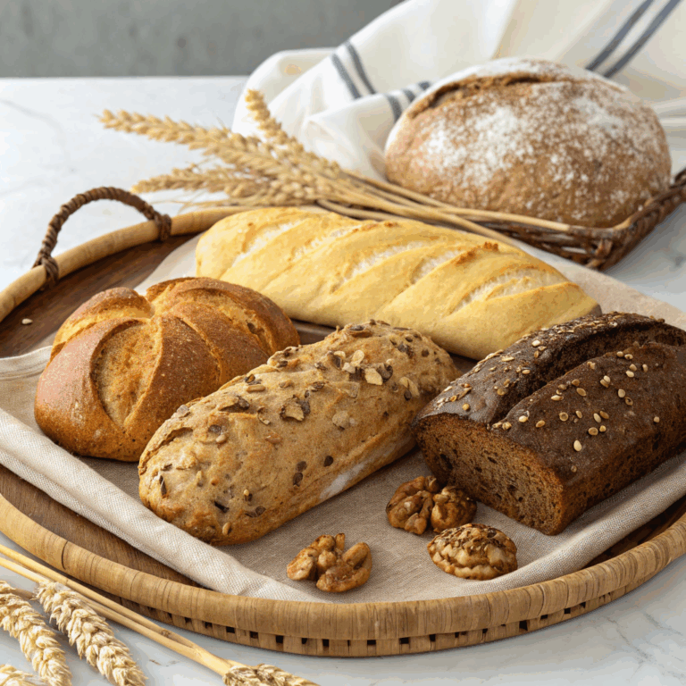 Plateau de pains vari&eacute;s